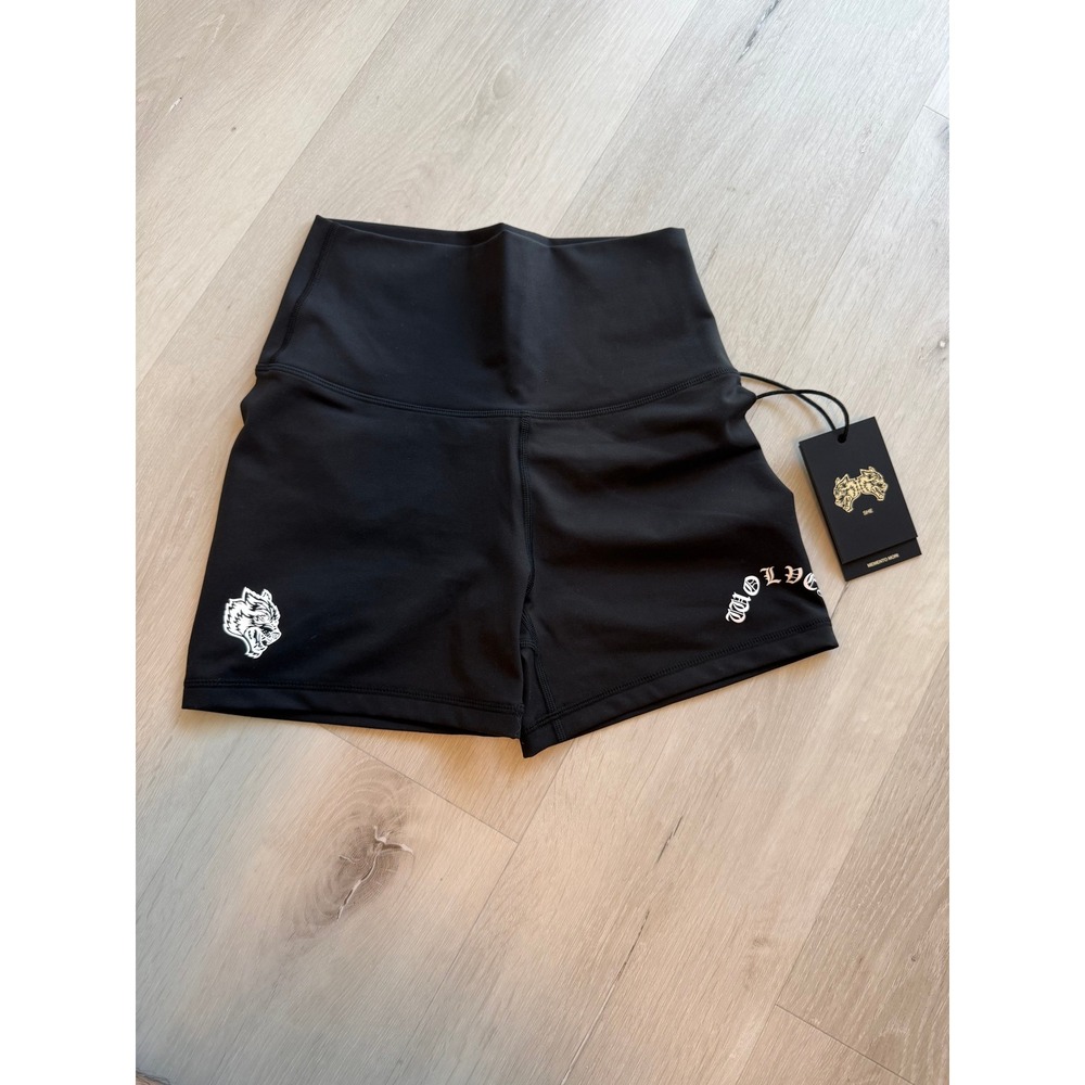 Darc Sport She Chopper Pump Energy Shorts Black High Waisted Scrunch Small
